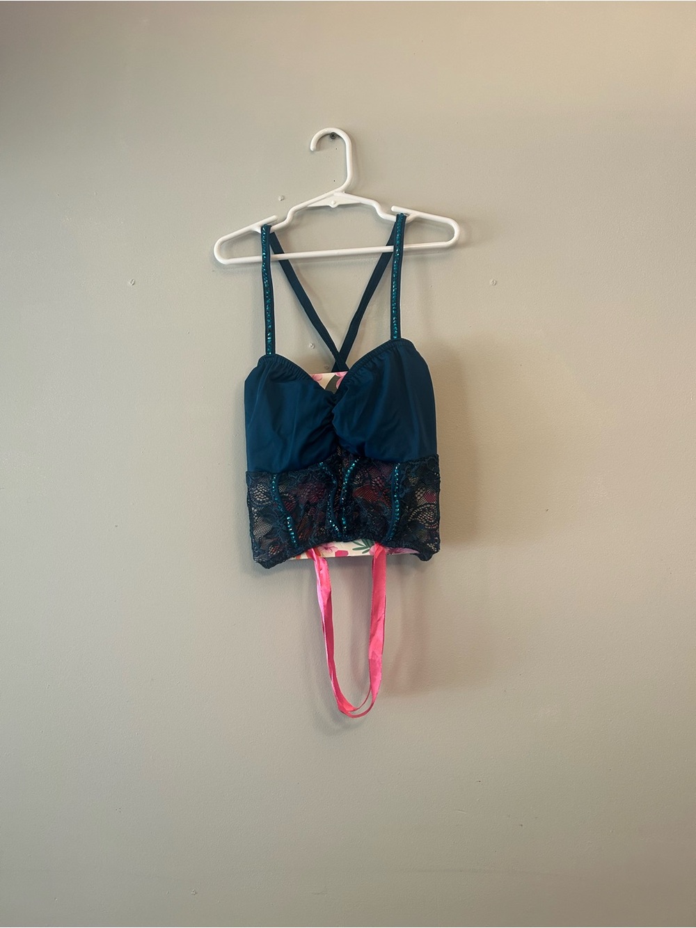 Teal Lace dance costume from Kelle